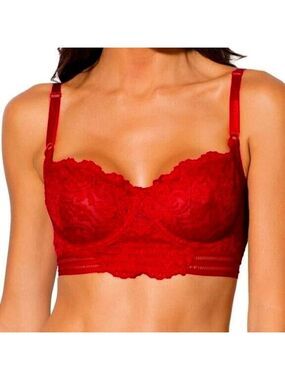 Smart & Sexy Signature Lace Underwire Longline Bra 42D NWOT